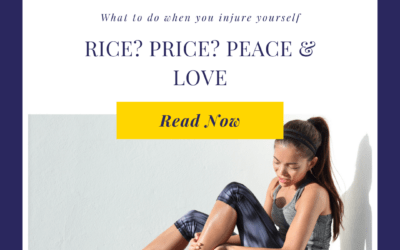 PEACE and LOVE: your recovery acronym has changed from the days of RICE and PRICE